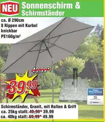 Wiglo Wunderland Sonnenschirm & Schirmständer Angebot