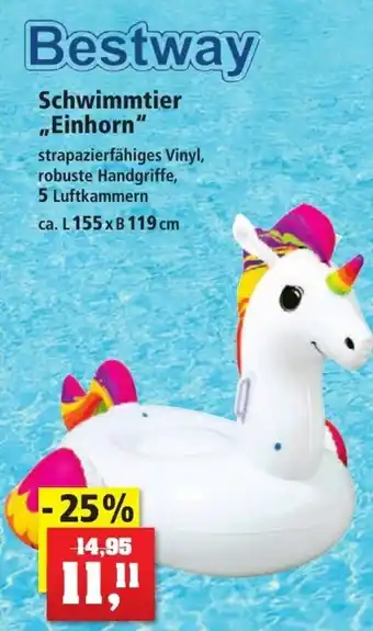 Thomas Philipps Bestway Schwimmtier Einhorn Angebot