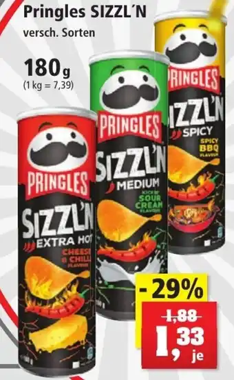 Thomas Philipps Pringles Sizzl'n 180 g Angebot