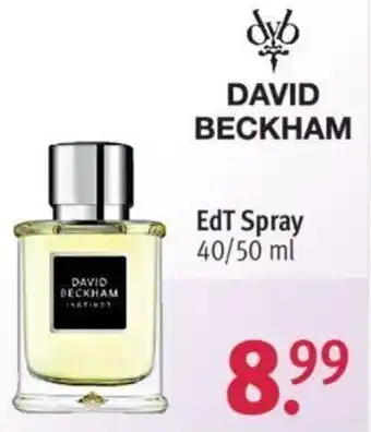 Rossmann David Beckham EdT Spray 40/50 ml Angebot