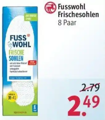 Rossmann Fusswohl Frischesohlen 8 Paar Angebot