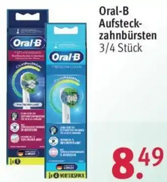 Rossmann Oral-B Aufsteckbürsten 3/4 Stück Angebot