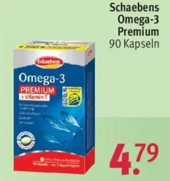 Rossmann Schaebens Omega-3 Premium 90 Kapseln Angebot