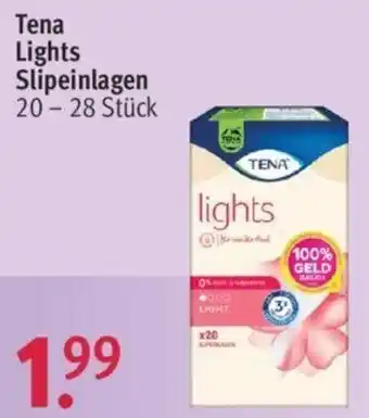 Rossmann Tena Lights Slipeinlagen 20-28 Stück Angebot