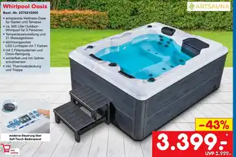 Netto Marken-Discount Artsauna Whirlpool Oasis Angebot