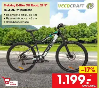 Netto Marken-Discount Vecocraft Trekking E-Bike Off Road, 27,5" Angebot