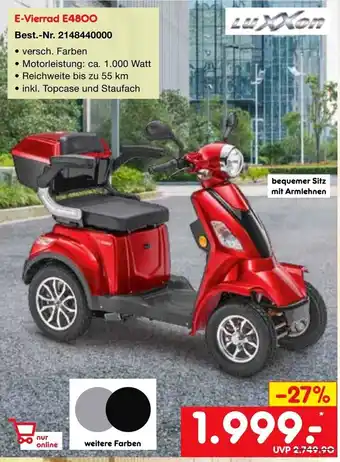 Netto Marken-Discount Luxxon E-Vierrad E4800 Angebot