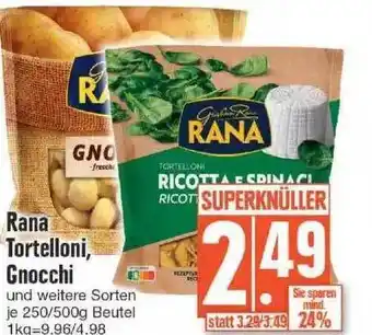 Edeka Rana Tortelloni, Gnocchi Angebot