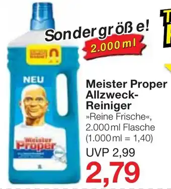 Jawoll Meister Proper Allzweck Reiniger Angebot