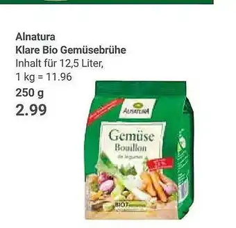 Globus Alnatura Klare Bio Gemüsebrühe Angebot