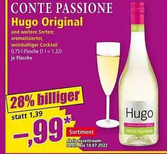 Norma Conte Passione Hugo Original Angebot