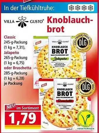 Norma Villa Gusto Knoblauchbrot Angebot