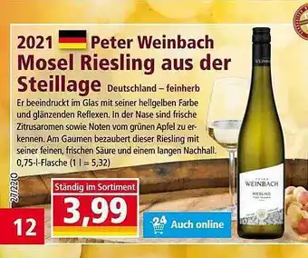 Norma 2021 Peter Weinbach Mosel Riesling Aus Der Steillage Angebot