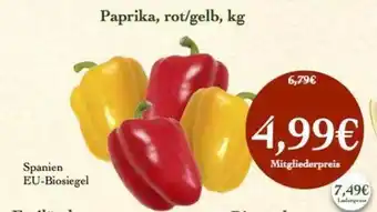 LPG Biomarkt Paprika Rot Oder Gelb Angebot