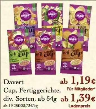 LPG Biomarkt Davert Cup, Fertiggerichte Angebot