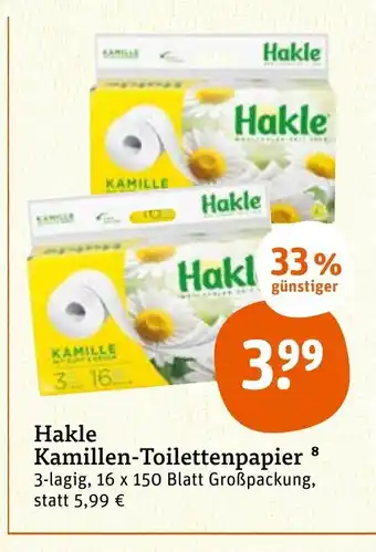 tegut Hakle Toilettenpapier 16 Rollen Angebot