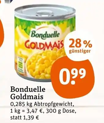 tegut Bonduelle Goldmais 300 g Angebot