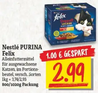 NP Discount Nestle Purina Felix 800/1020 g Angebot