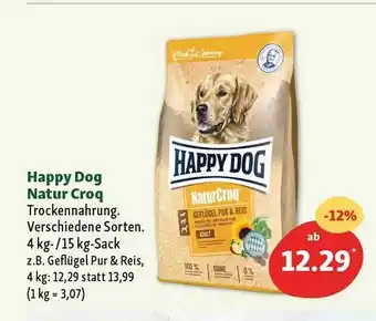 Fressnapf Happy Dog Natur Croq Angebot