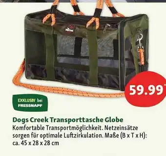 Fressnapf Dogs Creek Transporttasche Globe Angebot