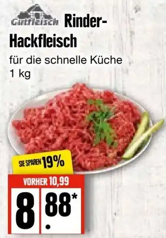 Edeka Frischemarkt Gutfleisch Rinder Hackfleisch 1 kg Angebot