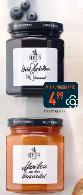 Galeria Markthalle Staud's Limitierte Konfitüren 250 g Glas Angebot