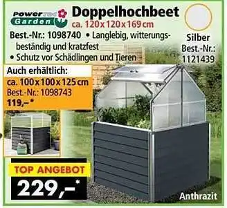 Norma24 Power Garden Doppelhochbeet Angebot