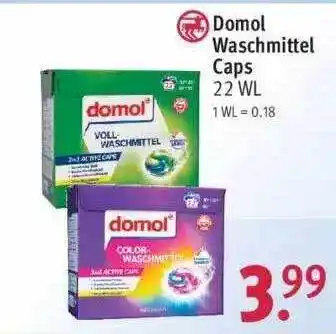 Rossmann Domol Waschmittel Caps Angebot