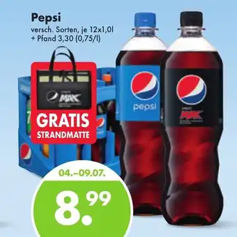 Trink und Spare Pepsi 12*1L Angebot