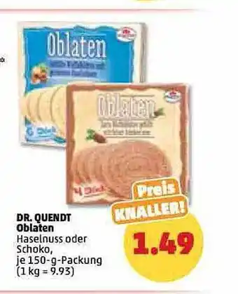 PENNY Dr. Quendt Oblaten Angebot