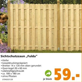 Globus Baumarkt Sichtschutzzaun ,,Fulda" Angebot