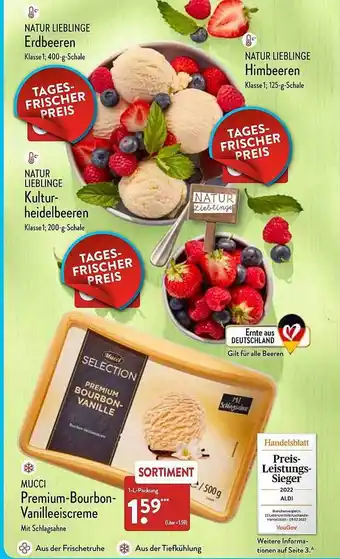 Aldi Nord Mucci Premium-bourbon-vanilleeiscreme Angebot