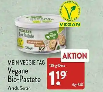 Aldi Nord Mein Veggie Tag Vegane Bio-pastete Angebot