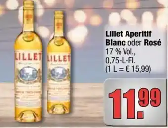 alldrink Lillet Aperitif Blanc oder Rosé 0,75 L-Fl. Angebot