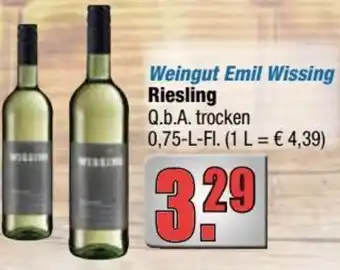 alldrink Weingut Emil Wissing Riesling 0,75 L-Fl. Angebot