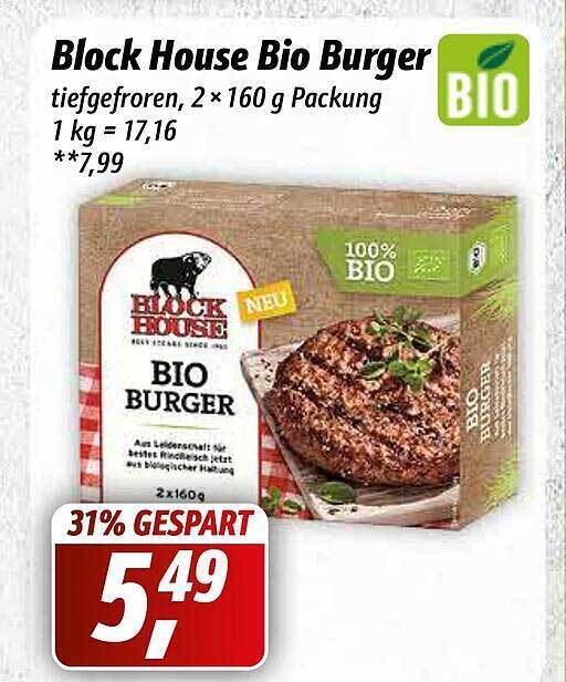 Block House Bio Burger Angebot bei Simmel