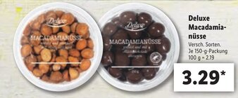 Lidl Deluxe Macadamianüsse 150 g Angebot