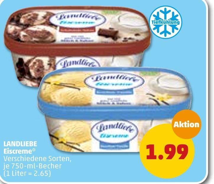 Landliebe eiscreme Angebot bei PENNY