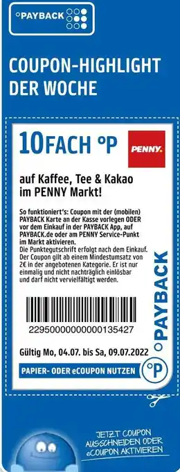 PENNY Payback 10 fach °p Angebot