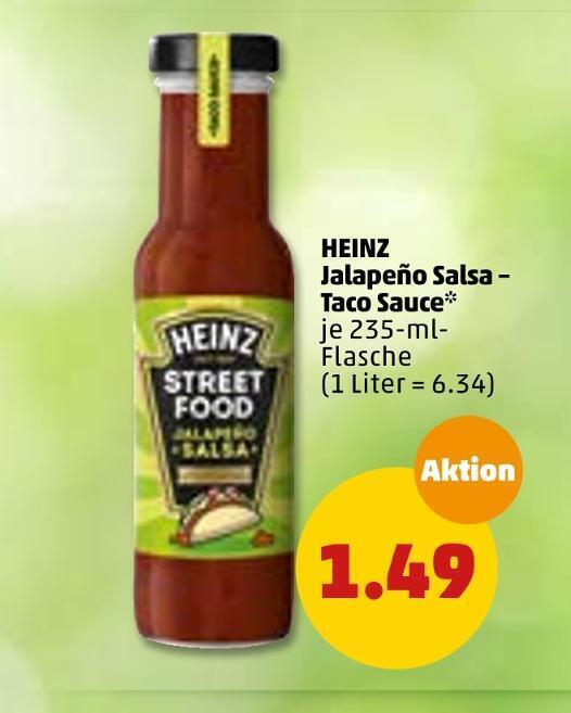 Heinz jalapeño salsa taco sauce Angebot bei PENNY