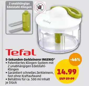 PENNY Tefal 5-sekunden-zerkleinerer ingenio Angebot