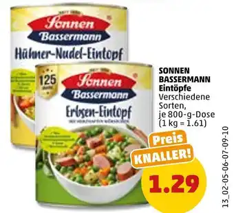 PENNY Sonnen bassermann eintöpfe Angebot