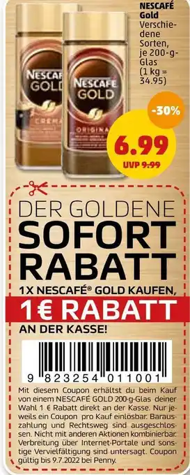PENNY Nescafé gold kaffee Angebot