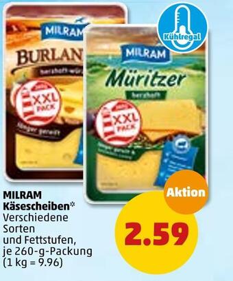 PENNY Milram käsescheiben Angebot