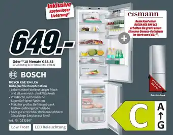 MediaMarkt Bosch kge 394 lca kühl-/gefrierkombination Angebot