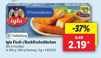 Lidl Iglo Fisch Backfischstäbchen Angebot