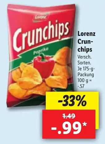 Lidl Lorenz Crunchips 175 g Angebot