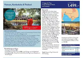 ALDI Nord Reisen Vietnam, Kambodscha & Thailand Angebot