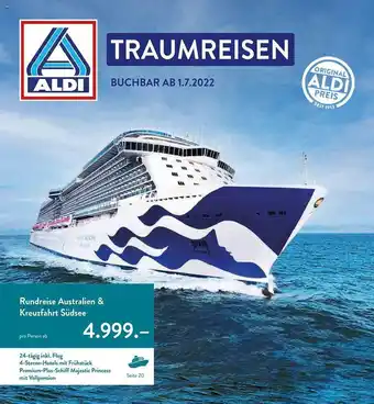 ALDI Nord Reisen Rundreise Australien & Kreuzfahrt Südsee Angebot