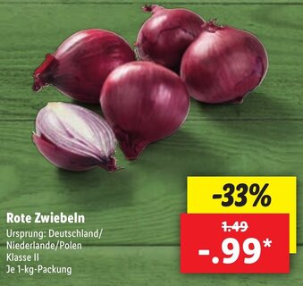 Lidl Rote Zwiebeln 1 kg Angebot